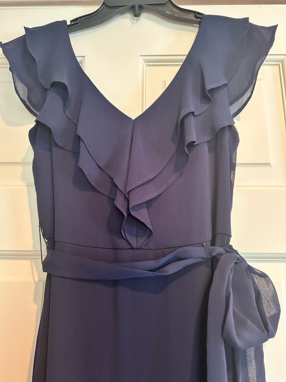 DKNY Violet Ruffle Wrap Midi Dress